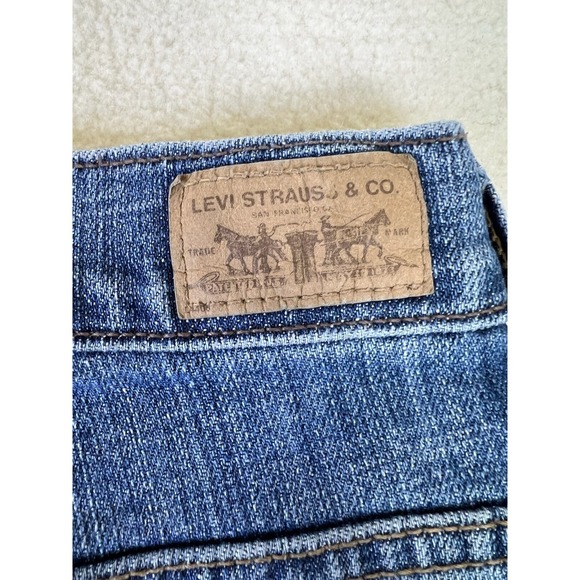 Levi's 515 Bootcut Jeans Women's 8 Short 30x30 Blue Denim  Flaured Casual Y2K - Picture 6 of 16